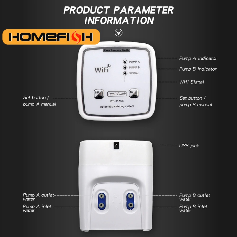 Smart Garden Click And Grow - WIFI Intelligent Watering Device Double Pump