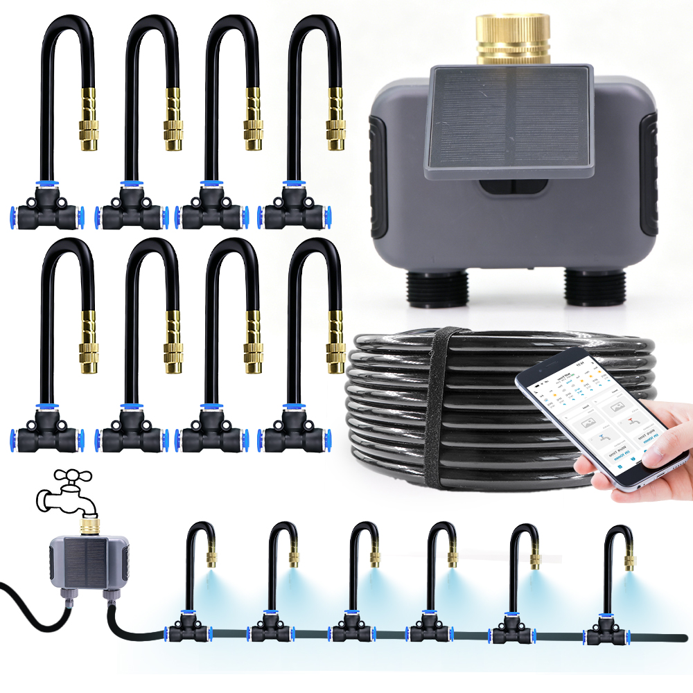 Smart Garden Iot - 2-Way Solar Power Wifi Timer Spray
