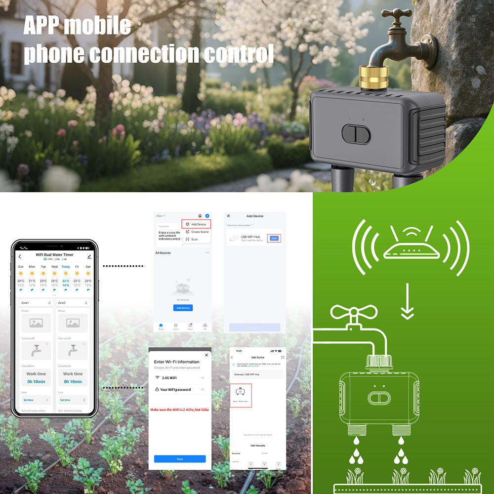 Tuya WiFi Water Timer Smart 2  - Smart Garden Iot review and price