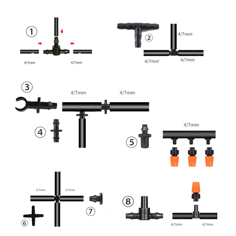 50pcs Garden Drip Irrigation F - Smart Garden Sprinkler System review and price