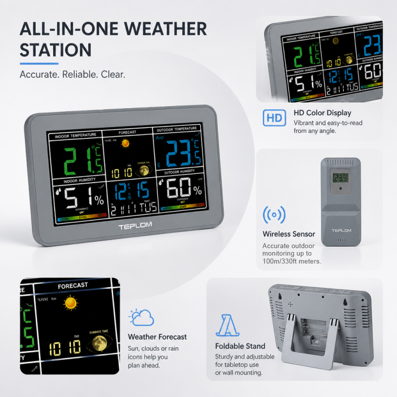 TEPLOM Multifunctional Digital - Garden Weather Station review and price