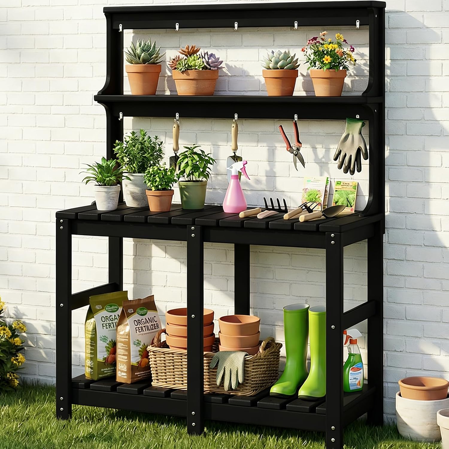 All Weather HDPE Potting Table - Garden Weather Station review and price