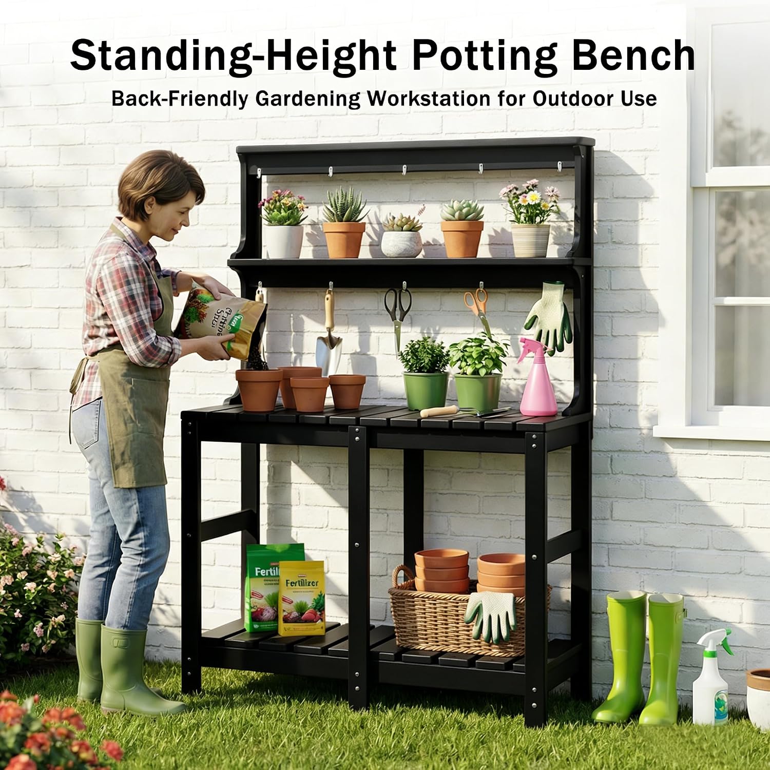 All Weather HDPE Potting Table - Garden Weather Station review and price