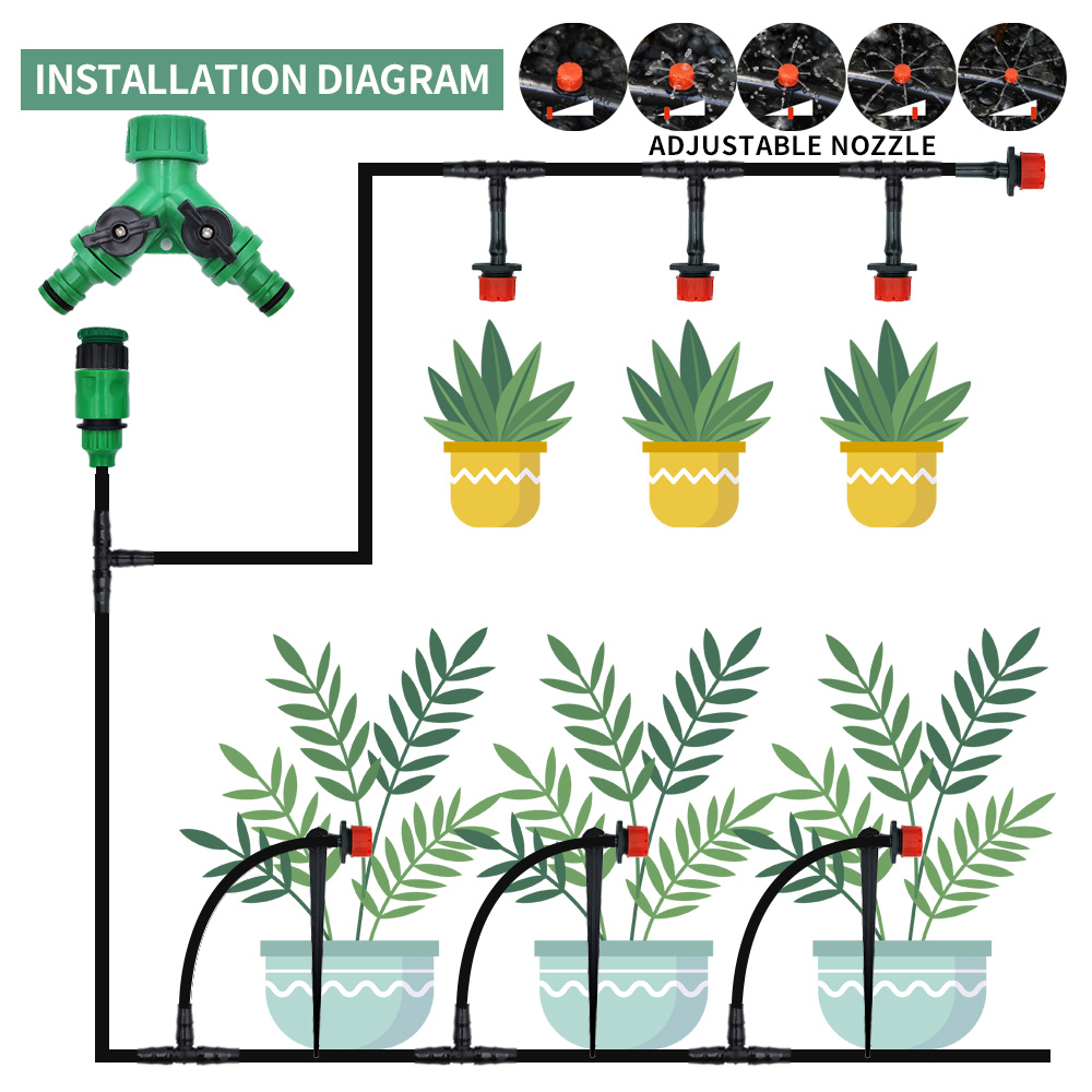 Greenhouse 15M-30M DIY Drip Ir - Smart Garden Sprinkler System review and price