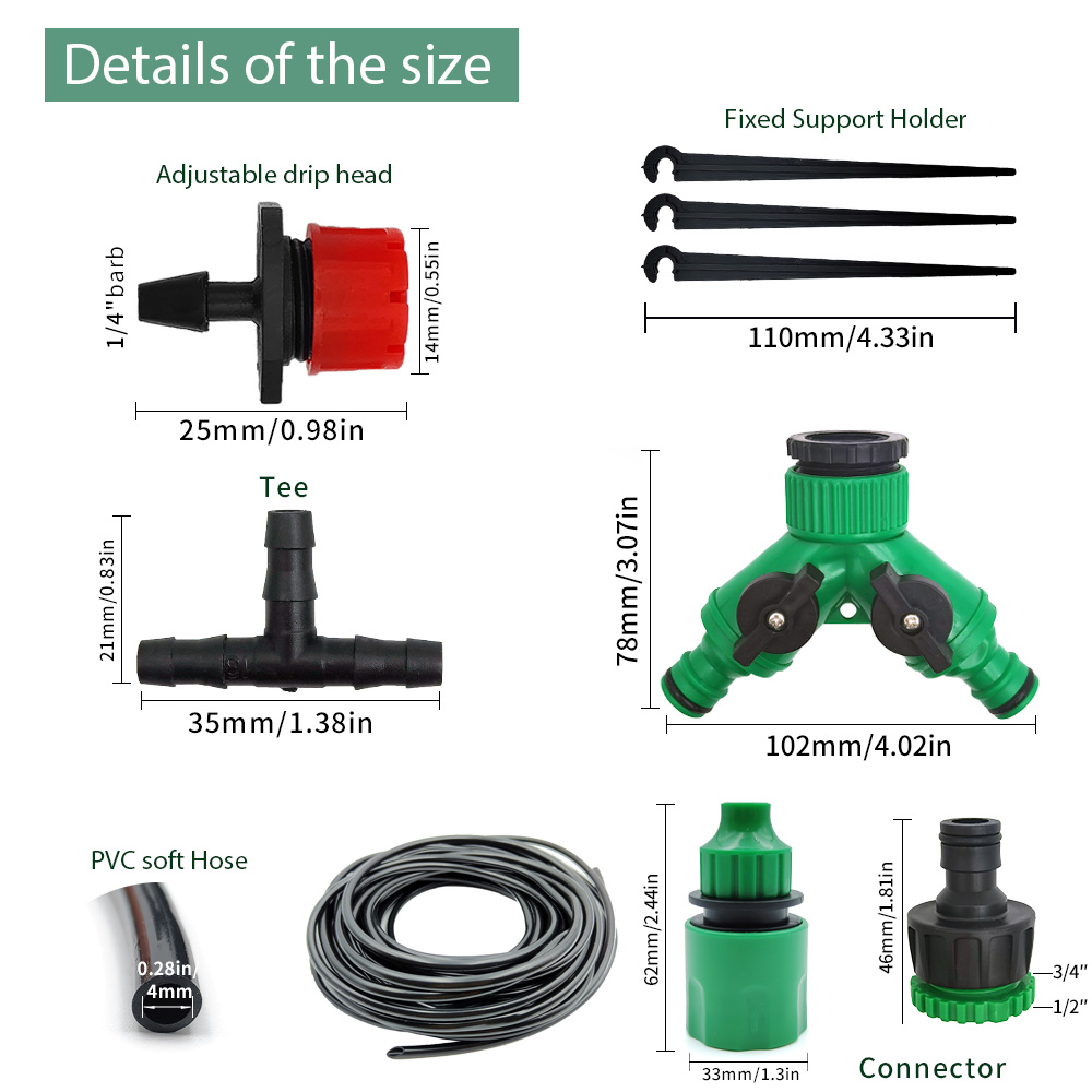 Greenhouse 15M-30M DIY Drip Ir - Smart Garden Sprinkler System review and price