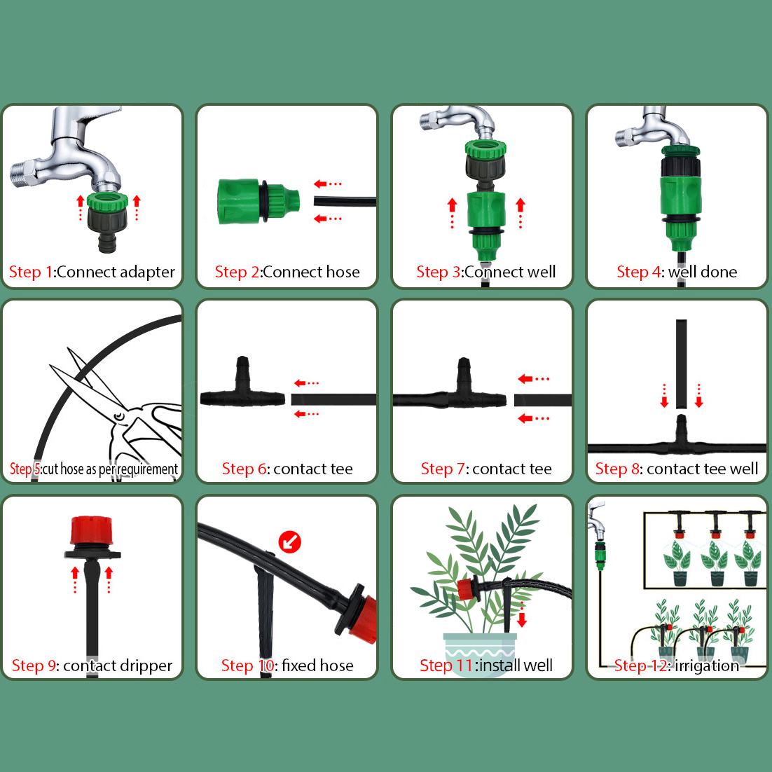 Greenhouse 15M-30M DIY Drip Ir - Smart Garden Sprinkler System review and price