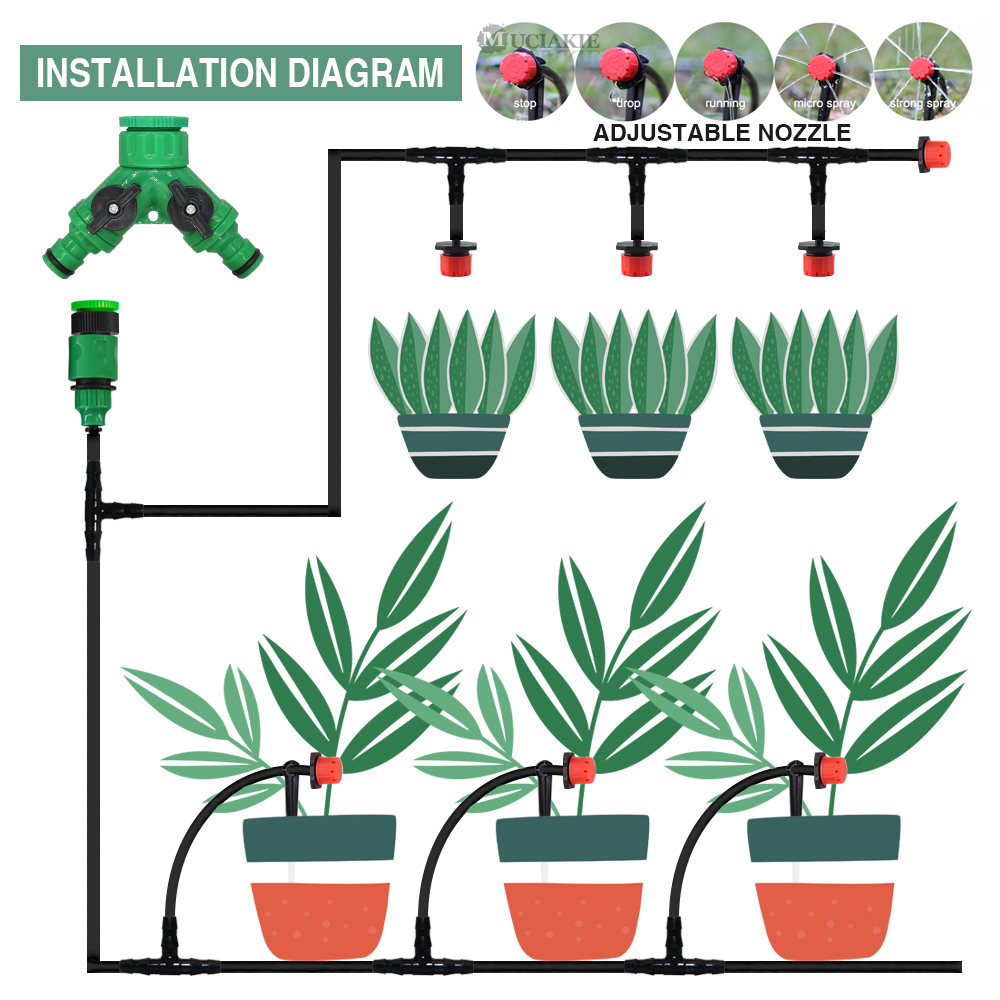 50-5M 1/4'' Hose Adjustable Dr - Smart Garden Sprinkler System review and price