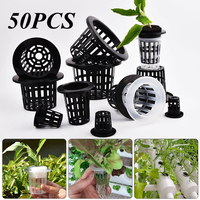 50Pcs Black White Soilless Mes - Hydroponic Grow Pod review and price