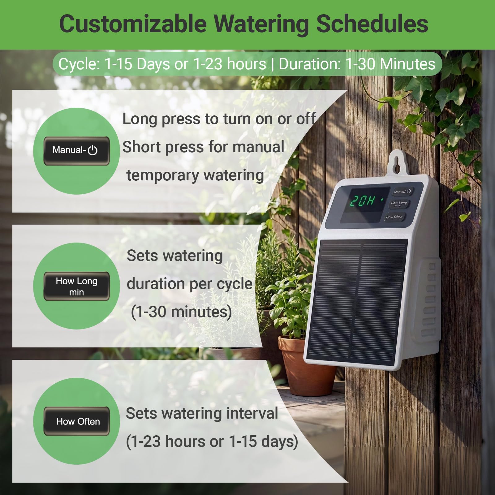 Upgraded Solar Drip Irrigation - Smart Garden Sprinkler System review and price