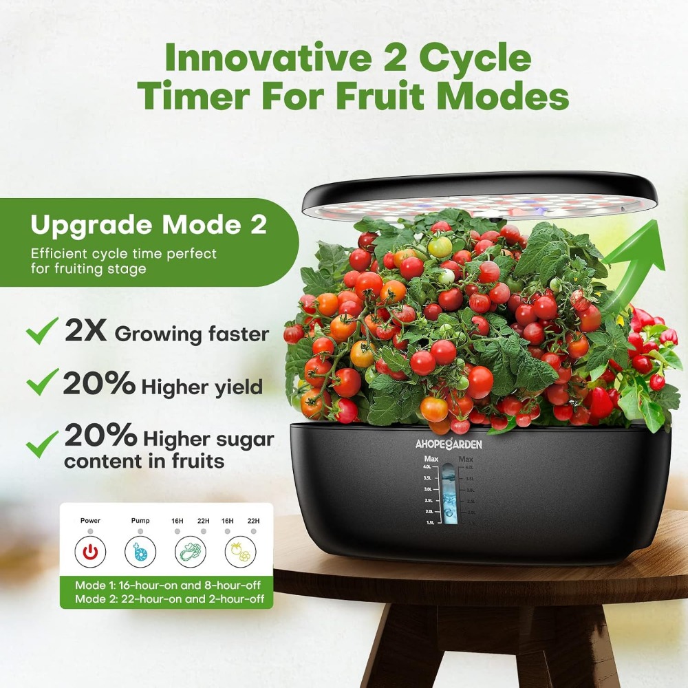 12 Pod Hydroponic Garden with  - Hydroponic Grow Pod review and price