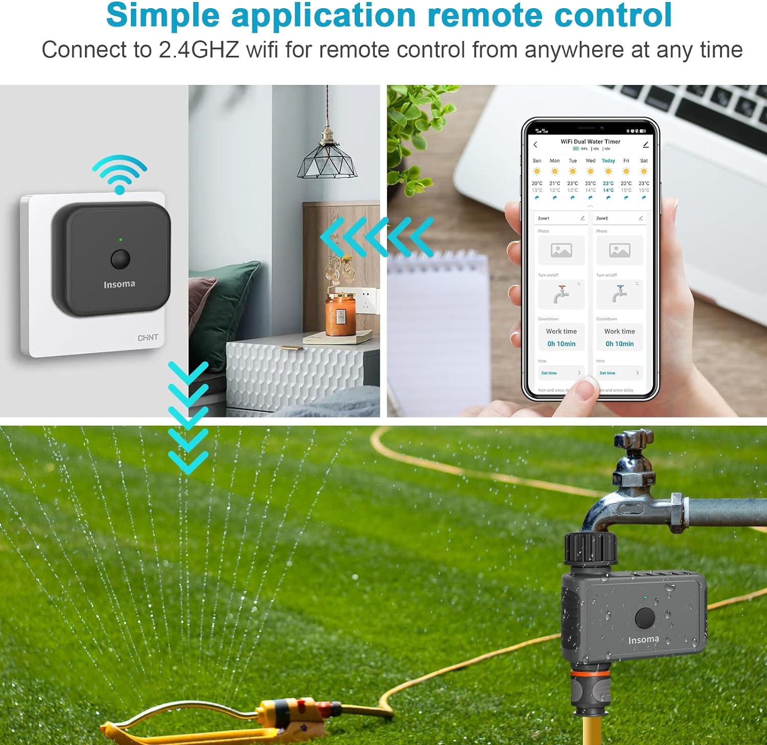 Insoma Wifi Automatic Sprinkle - Smart Garden Iot review and price