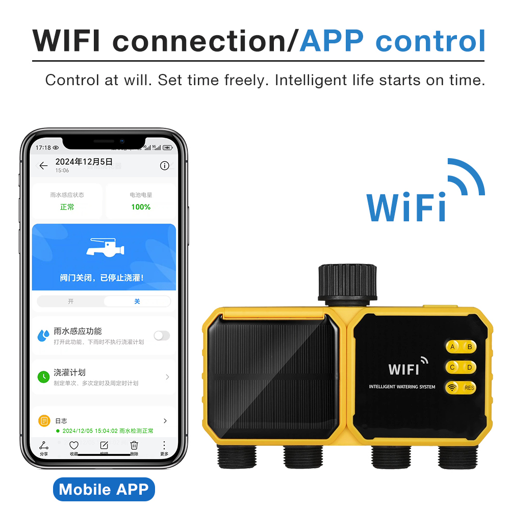 WiFi Solar Irrigation Timer 1/ - Smart Garden Iot review and price