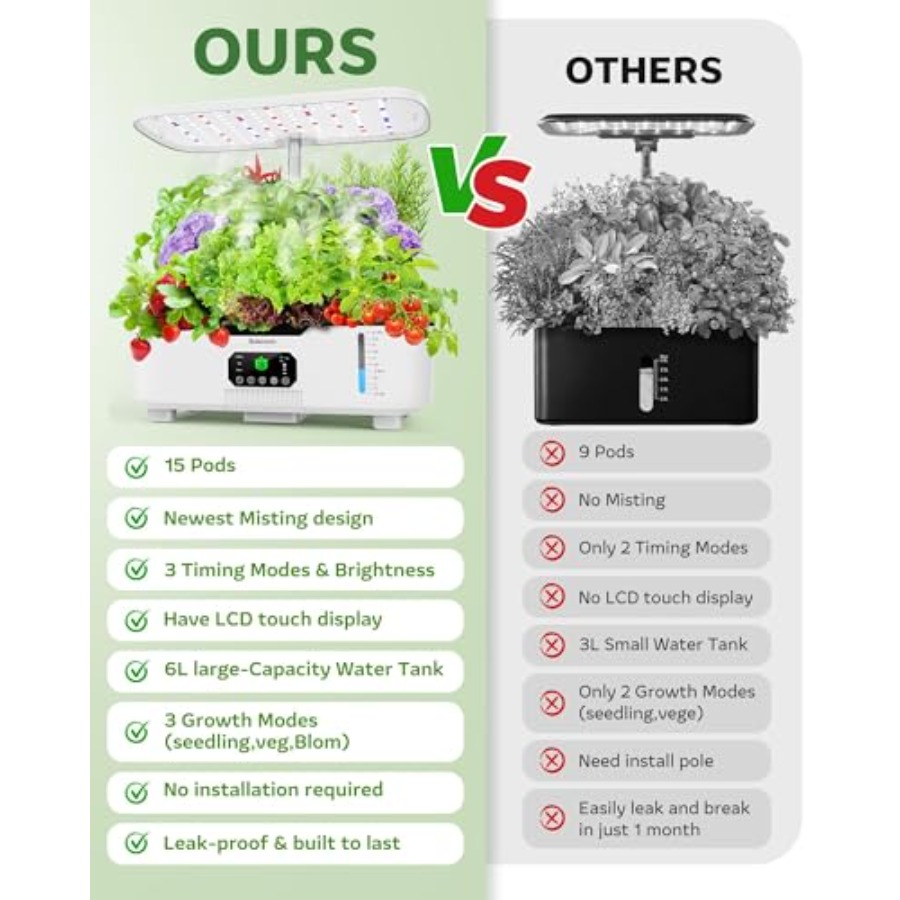 Indoor smart herb garden plant - Smart Pod Garden review and price