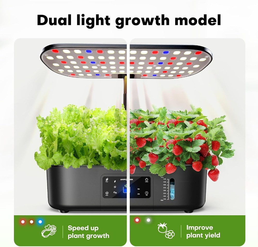 12-Pod Indoor Hydroponic Garde - Hydroponic Grow Pod review and price