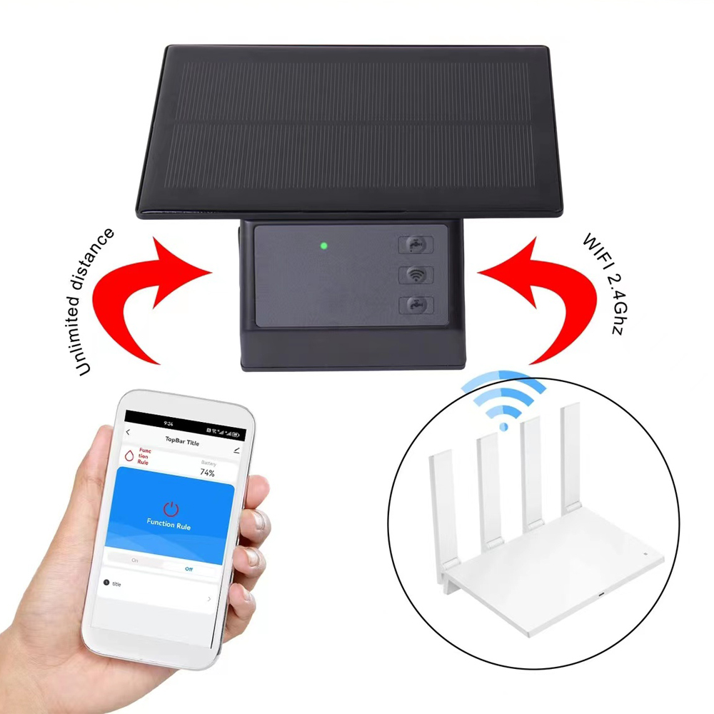 Tuya WiFi Solar Water Pump Tim - Smart Garden Iot review and price