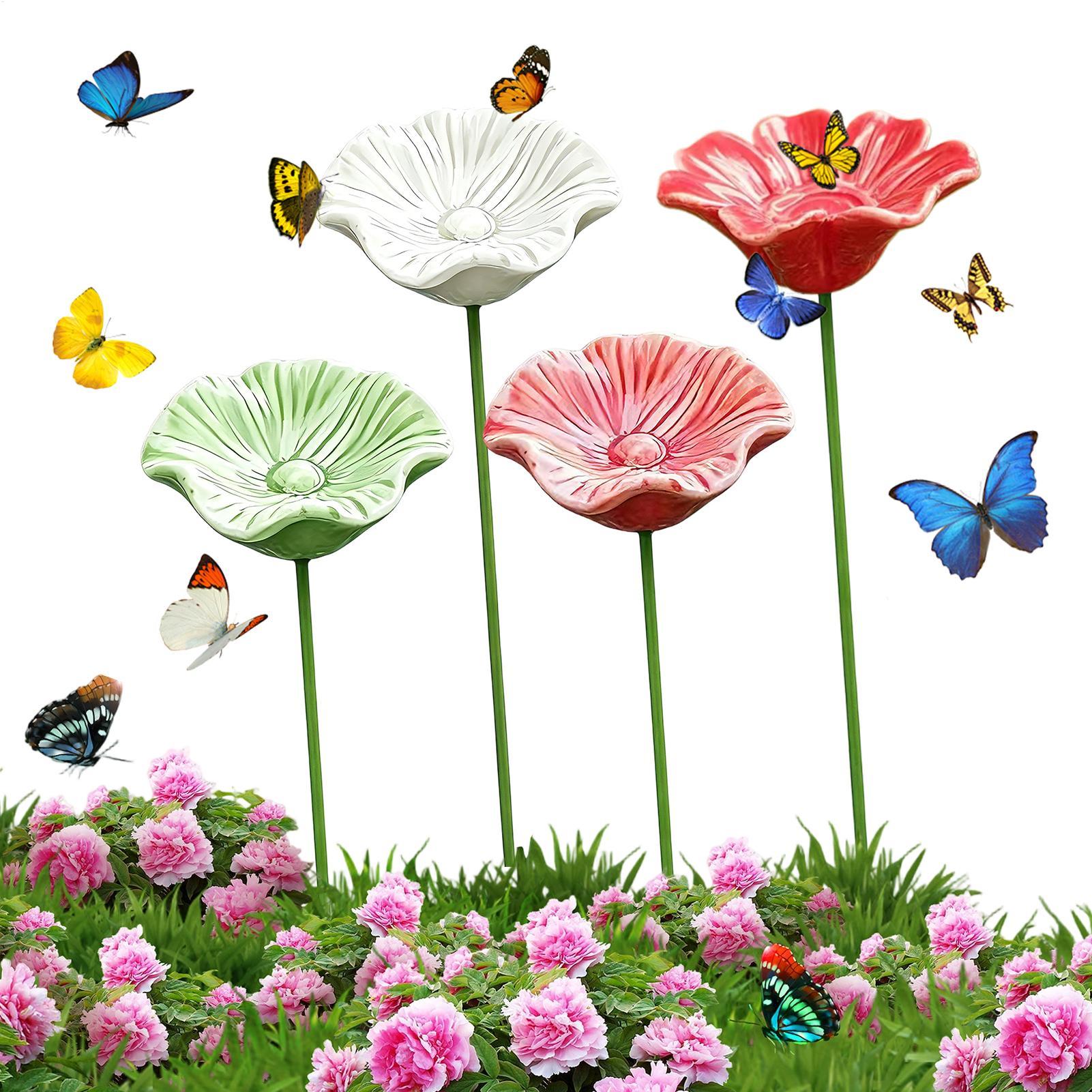 4Pcs Ceramic Bee Watering Bowl - Garden Weather Station review and price