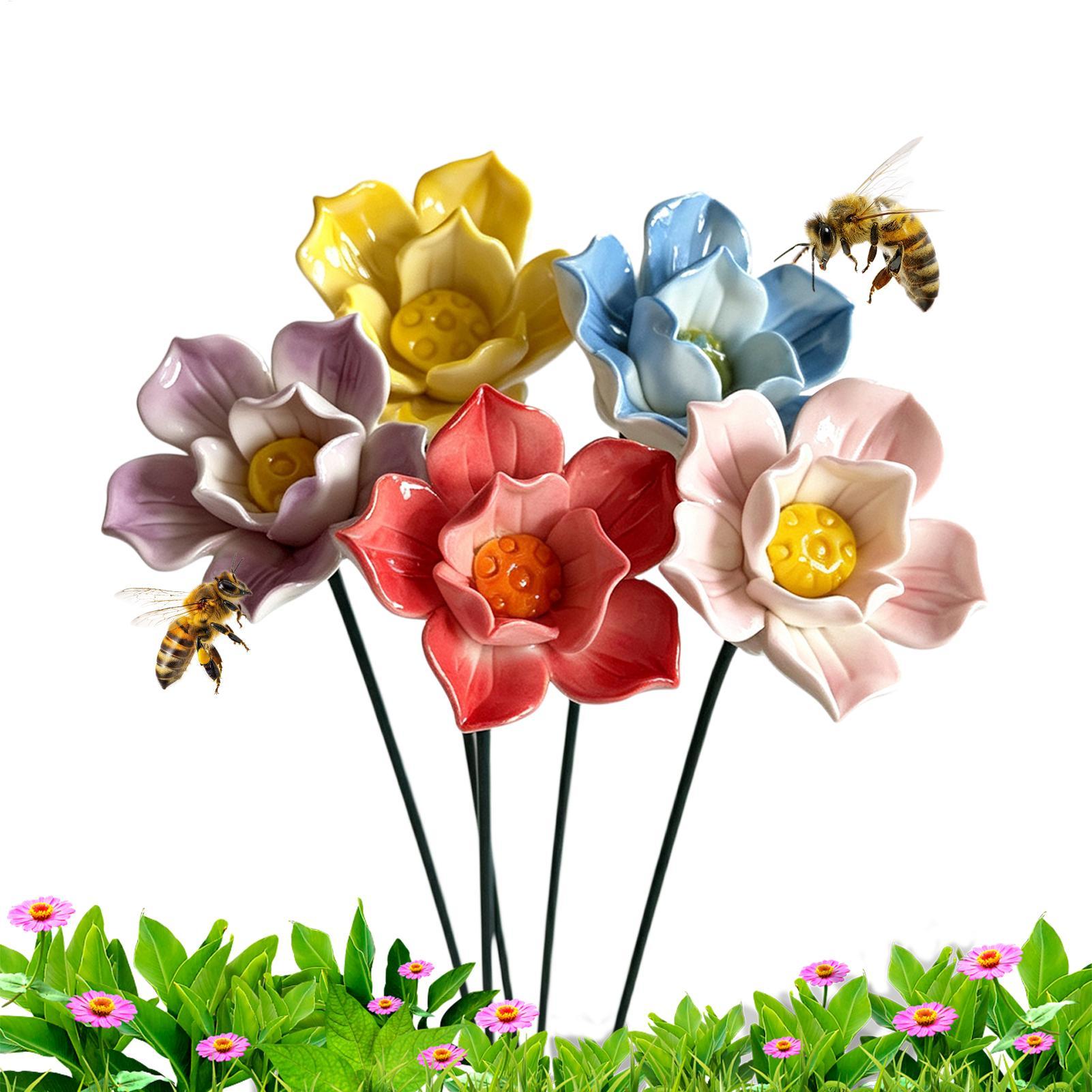 5Pcs Ceramic Bee Bath Bee Wate - Garden Weather Station review and price