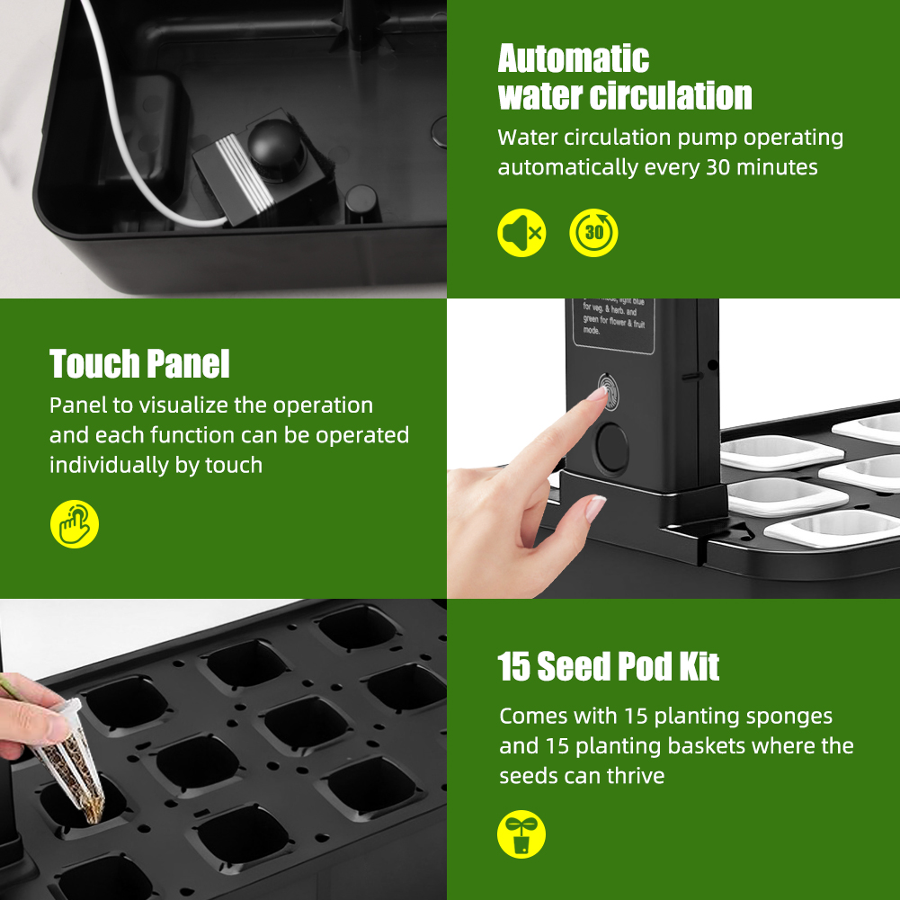 【Hot】15-Pods Indoor Hydroponic - Smart Pod Garden review and price