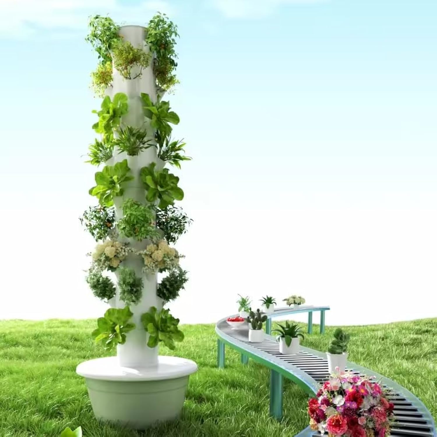 Vertical Hydroponic Grow Tower - Hydroponic Grow Pod review and price